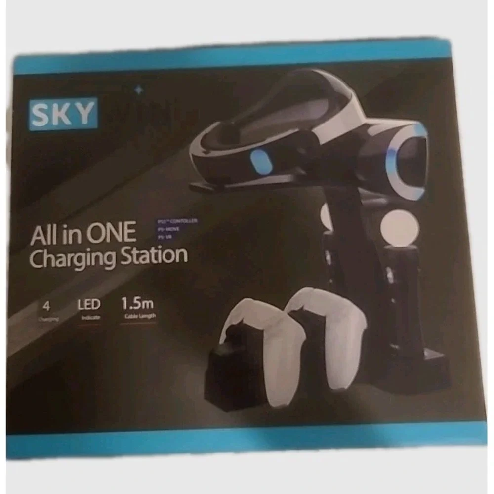 Skywin All-in-One Dock Charging Station & Stand for‎ PS5 Controllers & PS Move